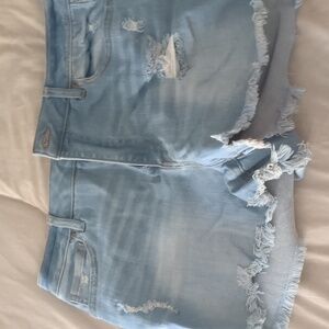 Wax jeans shorts